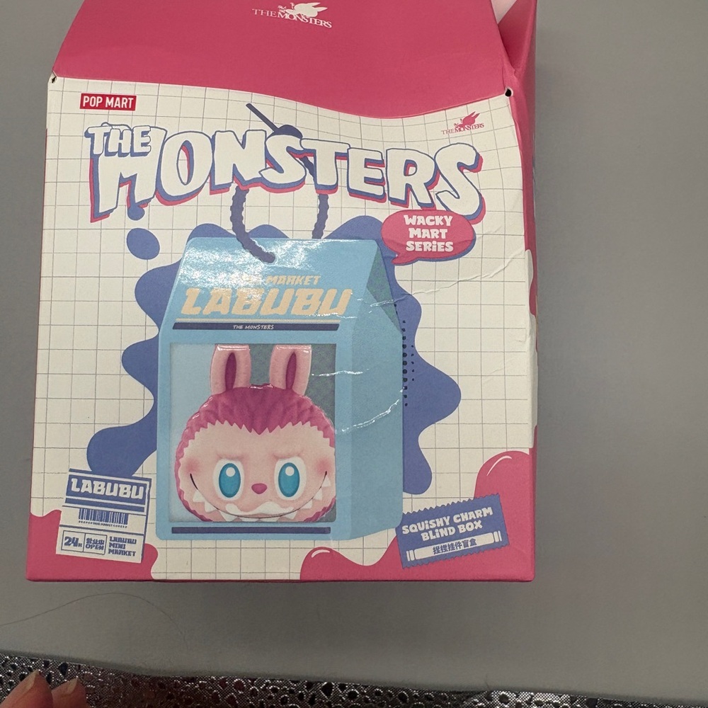 Pop Mart The Monsters Labubu Wacky Mart Series Squishy Charm Blind Box